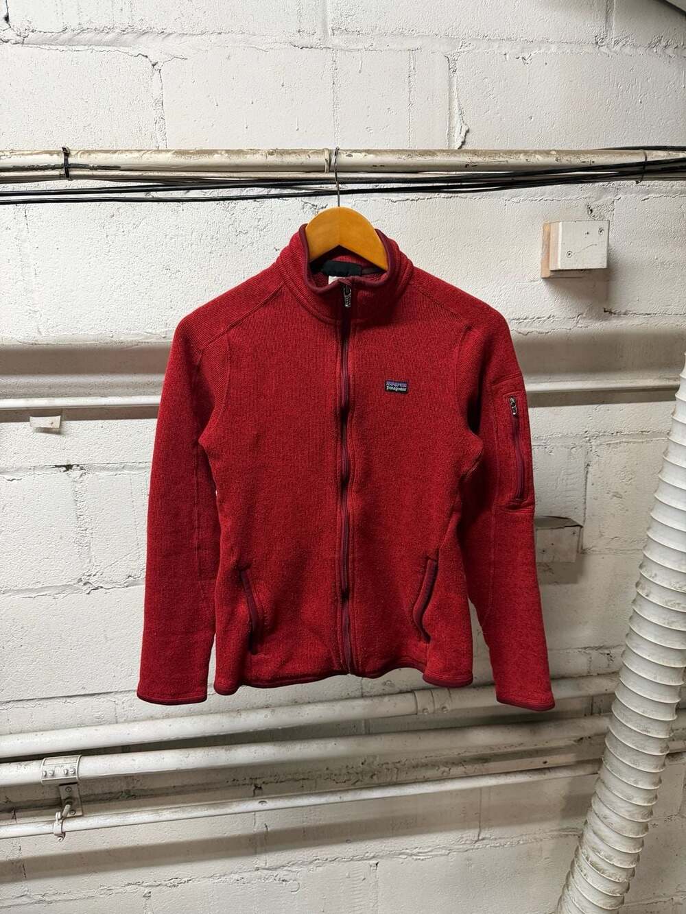 Patagonia Women's Better Sweater Jacket Size M Red Full Zip Fleece